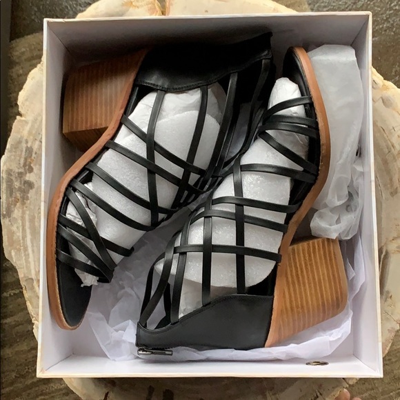 Sol Sana Jordan SS Heel Black 11 NEW - Picture 6 of 7